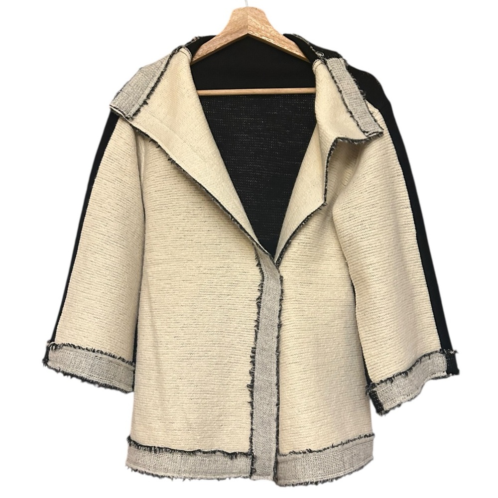 ANTHROPOLOGIE SPARROW 100% Merino Wool One-Snap Cardigan Sweater